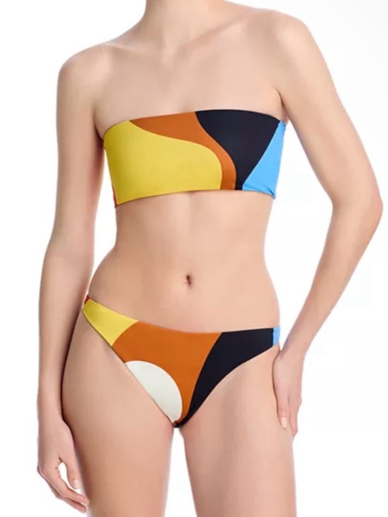 Cala De La Cruz Other - Cala De La Cruz Arecife Bikini Bottom In A Abstract Multicolor Lava Cafe NEW